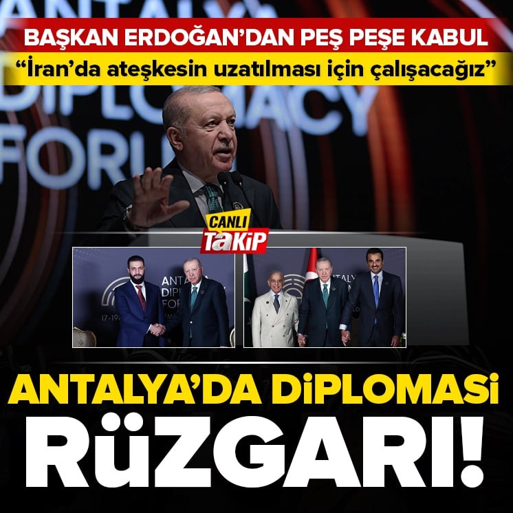 Antalya Diplomasi Forumu’nda stratejik temas: Başkan Erdoğan liderlerle görüştü