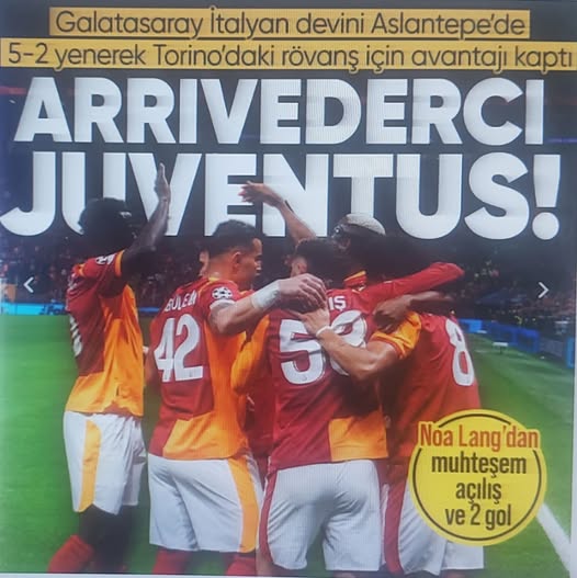 Aslantepe'de tarihi galibiyet! Galatasaray - Juventus: 5-2 | MAÇ SONUCU