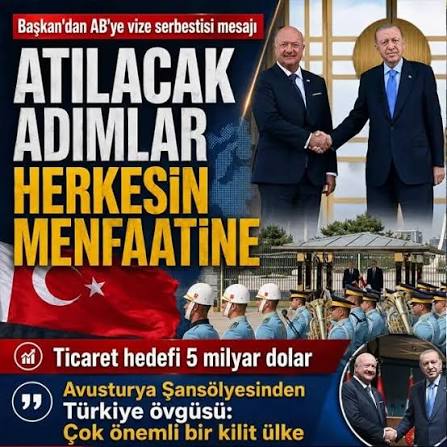 Avusturya Şansölyesi Stocker Ankara'da! Başkan Erdoğan: AB'den beklentilerimizi ele aldık 