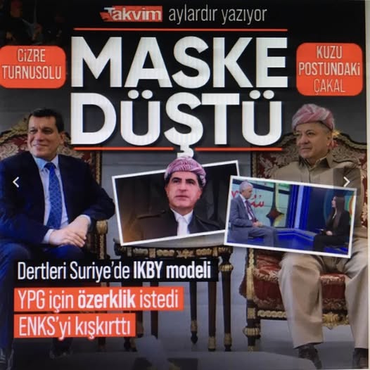 Barzanilerin maskesi Cizre'de düştü! YPG için özerklik istediler... ENKS'yi teşvik ettiler: TAKVİM kuzu postundaki çakalı aylardır yazıyor.