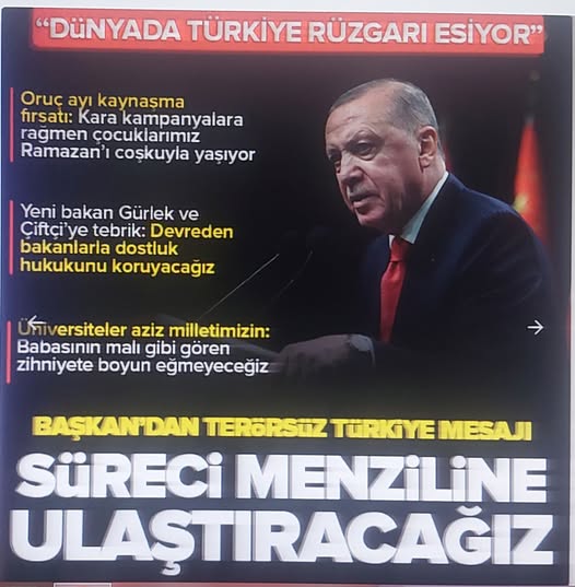 Başkan Erdoğan: Dünyada bir Türkiye rüzgarı esiyor