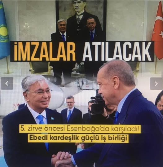 Başkan Erdoğan Kazakistan Cumhurbaşkanı Tokayev'i havalimanında karşıladı 