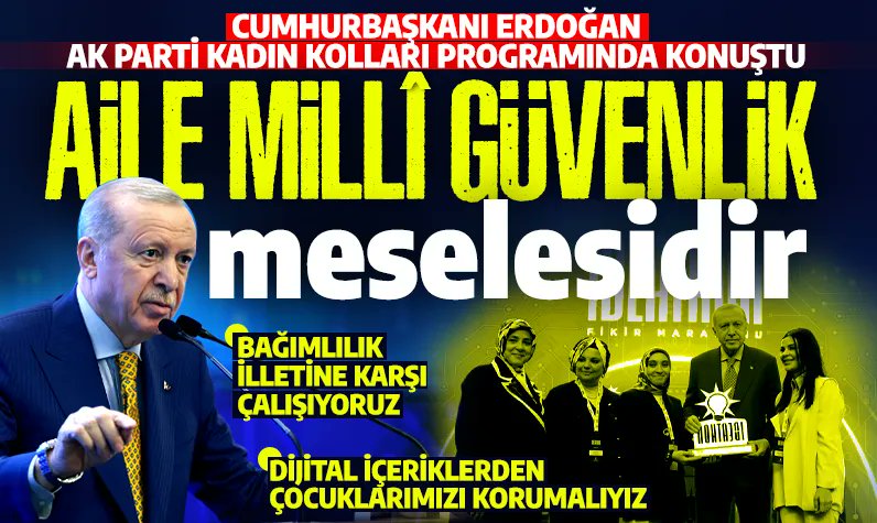 Başkan Erdoğan'dan ailelere sosyal medya uyarısı: Çocuklarımızı korumalıyız