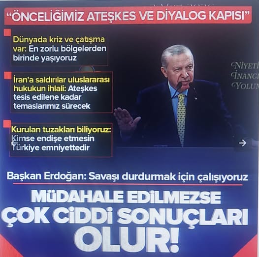 Başkan Erdoğan'dan İran'a taziye dünyaya uyarı: 