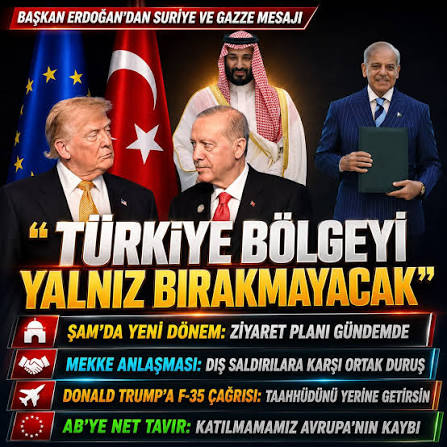 Başkan Erdoğan'dan Suriye ve Gazze mesajı: 