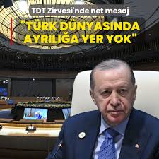 Başkan Erdoğan'dan Türk dünyasına birlik mesajı: Ayrılığa yer yok, ezelden ebede kardeşiz