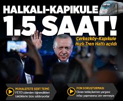 Çerkezköy-Kapıkule Hızlı Tren Hattı açıldı! Başkan Erdoğan'dan muhalefete tepki: FETÖ taktiği kullanıyorlar oyuna gelmeyiz