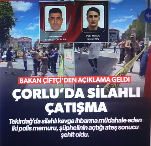 Çorlu'da silahlı kavga ihbarına giden polislere saldırı! Bakan Çiftçi duyurdu: 2 polis şehit | Teslim olmayan saldırgan indirildi