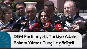 DEM Parti heyeti, Adalet Bakanı Tunç ile görüştü