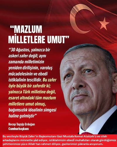 Destansı zaferin 104. yılında büyük coşku! Başkan Erdoğan'ın programı belli oldu: MSB'den limanlara zafer turu