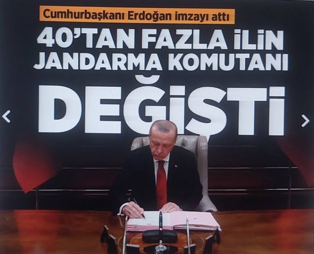 Jandarma'da terfi ve atamalar Resmi Gazete'de: 40'tan fazla ilin komutanı değişti