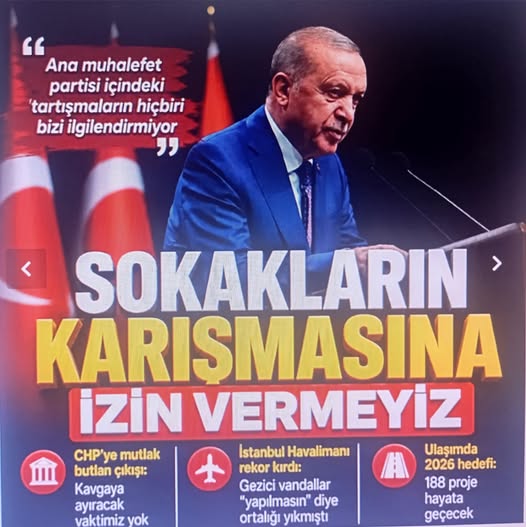 Kabine toplantısı sonrası Başkan Erdoğan'dan CHP'ye uyarı: Sokakların karışmasına izin vermeyiz