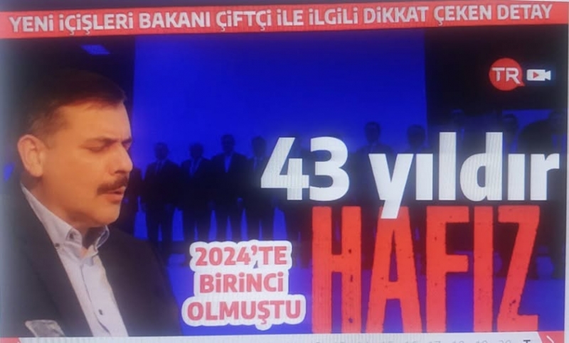 Kabine'ye 'hafız' bakan: Mustafa Çiftçi İçişleri Bakanlığı görevine getirildi