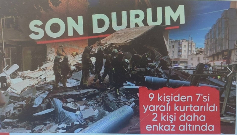 Küçükçekmece'de bina çöktü: Enkaz altında kalanlar var kurtarma çalışmaları sürüyor