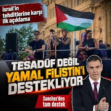 Lamine Yamal’dan İsrail’e Filistin cevabı: Pedro Sanchez'den tam destek