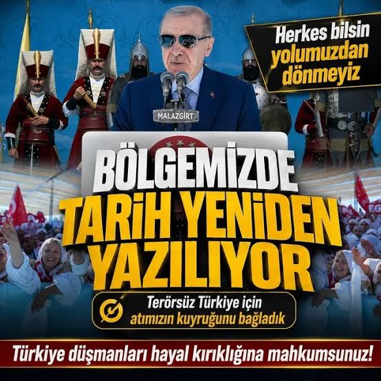 Malazgirt'te 1071 ruhu! Başkan Erdoğan: Söz konusu vatansa kimseye boyun eğmeyiz 