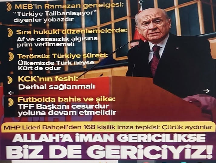 MHP lideri Bahçeli'den net mesaj: MEB'in Ramazan Genelgesi'nin neresi yanlış?