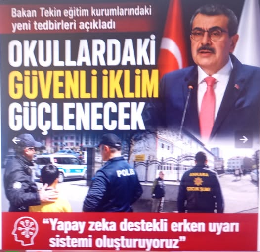 Milli Eğitim Bakanı Yusuf Tekin okullara ilişkin yeni tebdirleri açıkladı: Okul-aile-rehberlik