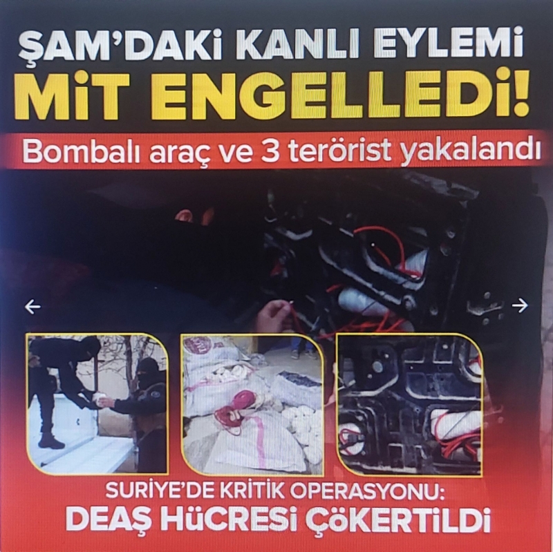 MİT'ten Suriye'de DEAŞ operasyonu! Kana bulayacaklardı