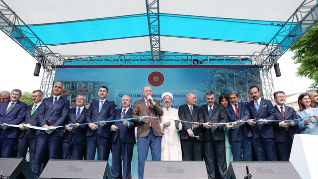 Selimiye Camii yeniden ibadete açıldı! Başkan Erdoğan'dan muhalefete tepki: Vekil misiniz yoksa militan mı?