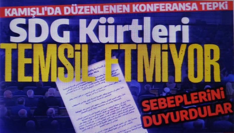 Suriye'deki Kürt gruplar terör örgütü SDG'ye tepki gösterdi: 'Bizi temsil etmiyorsunuz' 