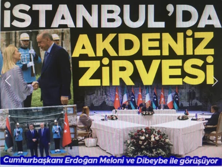 Türkiye - İtalya - Libya zirvesi | Cumhurbaşkanı Erdoğan, Meloni ve Dibeybe ile görüşüyor 