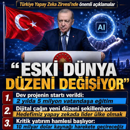 Yapay zeka yeni eylem planı hazır! Büyük Türkiye'yi dijitalde de inşa edeceğiz