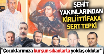 Çocuklarımıza kurşun sıkanlarla yoldaş oldular.