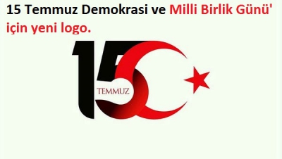 15 Temmuz Demokrasi ve Milli Birlik Günü' için yeni logo.