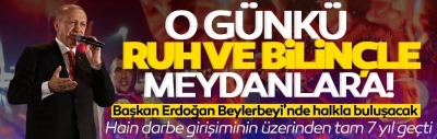 15 Temmuz kahramanları rahmetle ve minnetle anılıyor... Cumhurbaşkanı Erdoğan Beylerbeyi'nde vatandaşlara seslenecek 