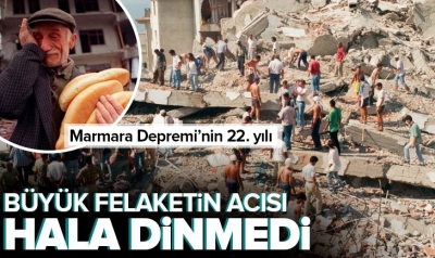 17 Ağustos Marmara Depremi'nin 22. yılı! Acı dolu kareler