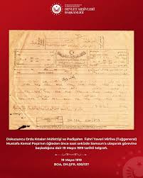 19 Mayıs'ın Osmanlı arşiv kayıtları! Sultan Vahideddin Han'ın 