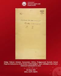 19 Mayıs'ın Osmanlı arşiv kayıtları! Sultan Vahideddin Han'ın 