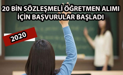 20 bin sözleşmeli öğretmen alımı için başvurular başladı.,,