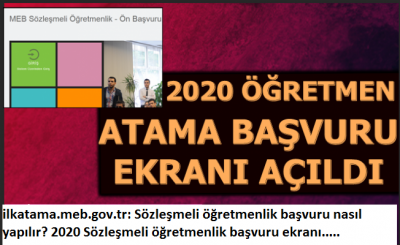 20 bin sözleşmeli öğretmen alımı için başvurular başladı.