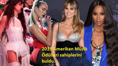 2019 Amerikan Müzik Ödülleri sahiplerini buldu..