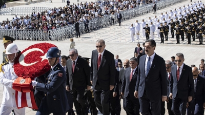 30 Ağustos Zaferi'nin 104. yılı: Cumhurbaşkanı Erdoğan devlet erkanı ile Anıtkabir'de 