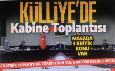 Cumhurbaşkanlığı Kabinesi toplanıyor! Masada uçak kazası, Terörsüz Türkiye, Gazze var