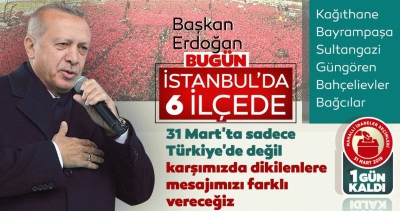 50 günde 102 miting yapan Erdoğan, kapanışı İstanbul'da yaptı.