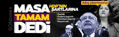 6'lı koalisyon şartları kabul etti! HDP aday çıkarmama kararını duyurdu! İYİ Parti şimdi ne yapacak?