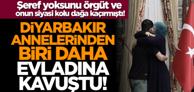 8 yıl sonra bir araya geldiler gözyaşları sel oldu! Diyarbakır annelerinden biri daha evladına kavuştu