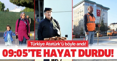 9'u 5 geçe Türkiye'de hayat Atatürk için durdu!