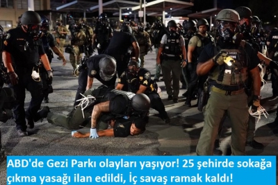 ABD'de kıyamet kopuyor! Trump orduyu hazırladı iç savaş görüntüleri.