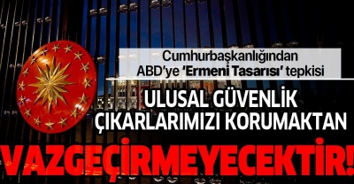 ABD'nin skandal sözde 'Ermeni soykırımı' kararına sert tepki.