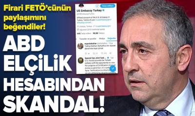 ABD'nin Türkiye Büyükelçiliği'nden skandal paylaşım.