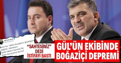 Abdullah Gül'ün ekibinde 'Boğaziçi' istifası! Latif Cem Baran'dan Ali Babacan'a 
