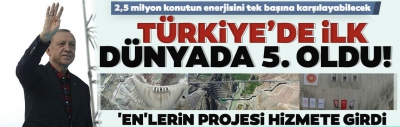 Açılışını Başkan Erdoğan yaptı! Türkiye'de ilk dünyada 5. sırada olacak: Yusufeli Barajı açıldı