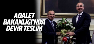 Adalet Bakanlığı'nda devir teslim töreni yapıldı