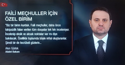 Adalet Bakanlığı’ndan kritik hamle: Faili meçhul olaylar yeniden açılıyor