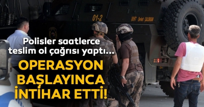 Adana'da Bekçiyi rehin alan cezaevi firarisi, polis operasyona başlayınca intihar etti..
